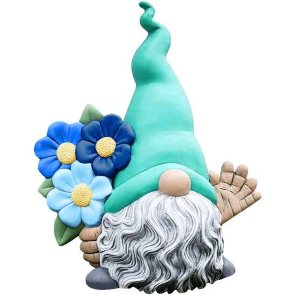 Moocorvic Backyard Decor,Garden Gnomes Outdoor Butterfly Garden Outside Decor,Resin Gnome Figurine Outdoor Decoration for Patio Yard Lawn Porch